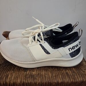 New Balance White and Black Sneakers